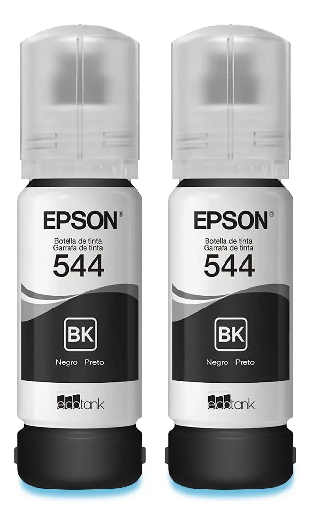 Botella de Tinta Epson T544 Negra x2 (pack)