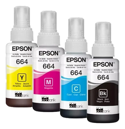 Kit de Tintas Epson T664 – 4 colores