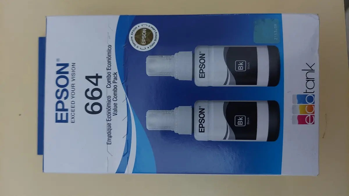 Kit de Tintas Epson T664 – Negro Pack x2